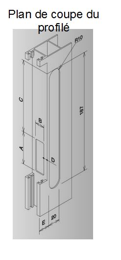 Poignée simple SILENE DS8298 fermeture encastrée – Image 7
