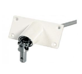 Sortie de caisson 90° blanc mâle 10 mm pour manivelle Ø 13 mm - tige carré 8 mm de 310 mm L