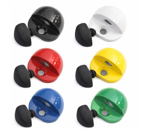 Butée pour vantail de coulissant avec caoutchouc noir