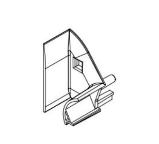 Paire de tulipe coffre Deceuninck lame 8 mm