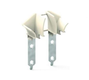 Paire de tulipes tradi tunnel lames de 8 mm