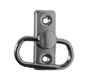 Anneau sur rosette finition chromé