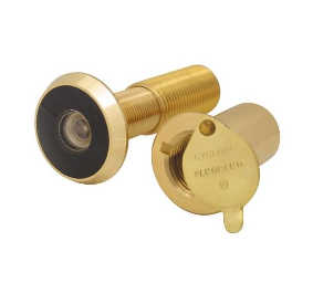 Judas optique 200° Ø 14 mm laiton poli