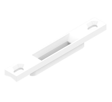 Gâche en applique DS2295A blanc RAL 9010