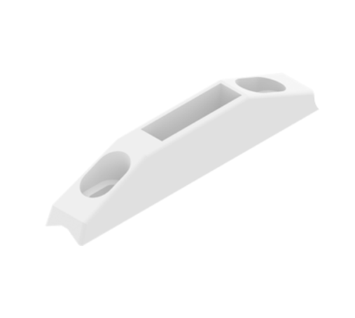 Gâche en applique DS2268 Blanc RAL 9010