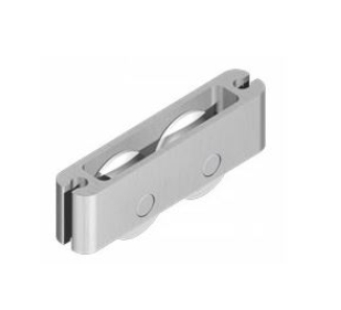 Chariot DS3976 fixe double galet polyamide R3 Ø 20 mm – Dim.: 1.20 l x 1.70 h cm