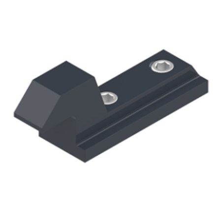 Gâche à enfiler à vis pression DS2263 Noir RAL 9005