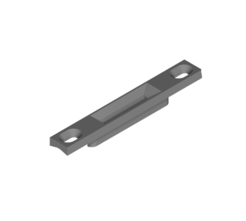 Gâche en applique DS2295A gris RAL 9006