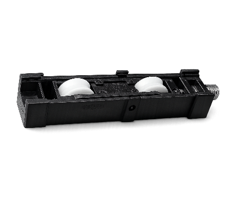 Chariot DS4250 réglable double galet polyamide 150° Ø 19 mm - Dim.: 2.24 l x 2.06 h cm