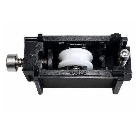 Chariot DS4590 réglable simple galet polyamide R3 Ø 21 mm – Dim.: 2.86 l x 2.25 h cm