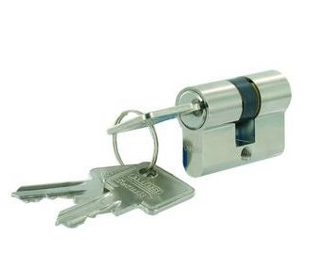 Cylindre standard varié 25x25 nickelé double entrée ABUS