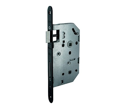 Serrure à condamnation axe à 50 mm carré 7 mm - Entraxe 70 mm THIRARD têtière noire