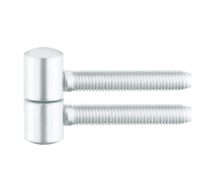 Fiche à visser Ø 15 x 37 mm en acier plastifié blanc