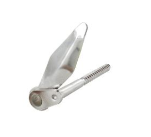 Arrêt marseillais tire-fond inox Ø 10 mm - 120 mm L