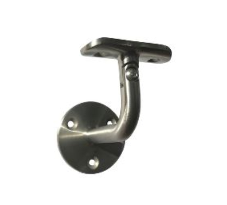 Support main courante incurvée orientable inox 304