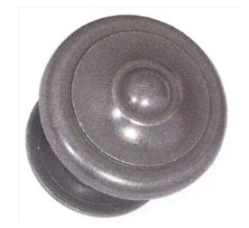 Pommeau fer forgé patiné Ø 80 mm