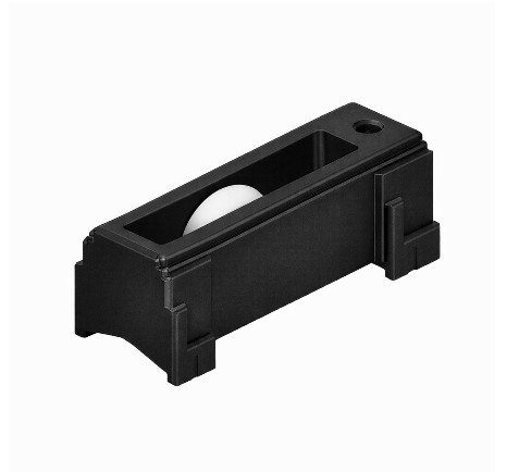 Chariot fixe H5955 simple galet polyamide 150° Ø 19mm GIESSE 03123000 - Dim.: 2.24 l x 2.30 h cm