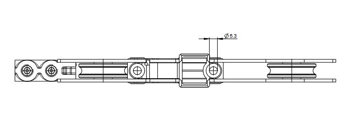 Sabot GU 937 réglable coulissant à levage K-16493-00-0-1 – Image 7