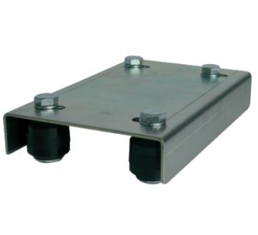 Plaque de guidage réglage 4 olives Ø 36 mm acier zingué