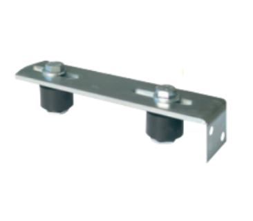 Guide 2 olives Ø 36 mm acier zingué à visser