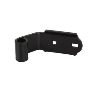 Col de penture acier noir Ø 14 mm 35 x 5 mm - Déport 54 mm