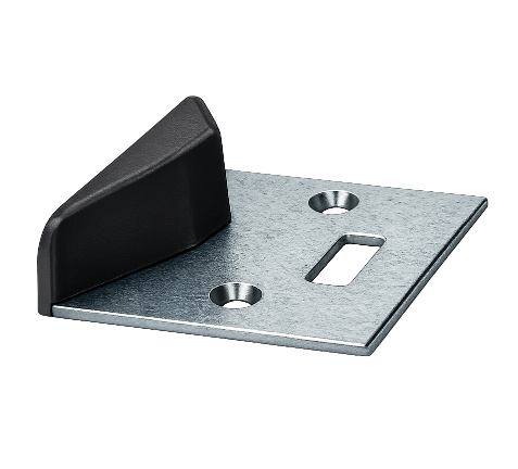 Demi-sabot plot nylon sur platine acier