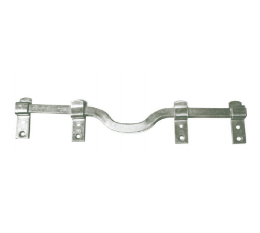 Barre de sécurité 440 mm fer carré acier zingué pour volet battant bois