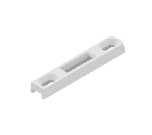 Gâche en applique DS2397 blanc RAL 9010