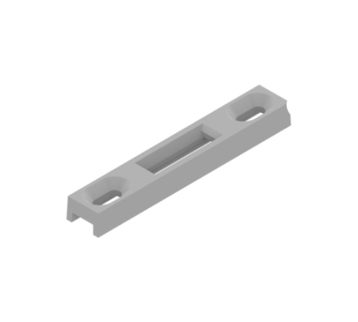 Gâche en applique DS2397 gris RAL 9006