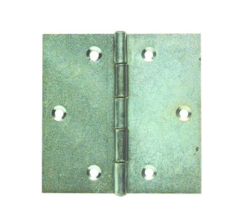 Charnière carrée en acier zinguée
