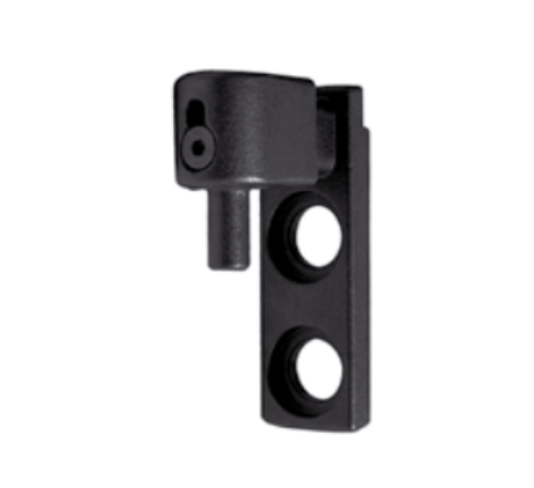 Gond à visser multiréglable Pivot Ø 12 Cupro ALU Noir