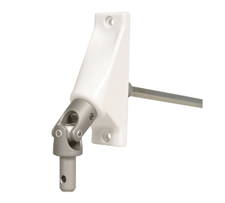 Sortie de caisson 90° mâle Ø 10 mm pour manivelle Ø 13 mm