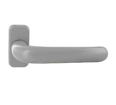 Poignée double béquille gamme Prima carré 8 mm GIESSE - Gris alu (RAL 9006)