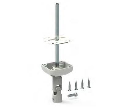 Bloc guide avec genouillère pour manivelle 12 extérieur Blanc