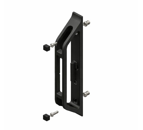 Poignée en métal manoeuvrante pour coulissant WICONA