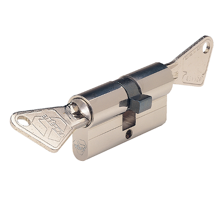 Cylindre 30x40 double entrée nickelé V5 varié Vachette