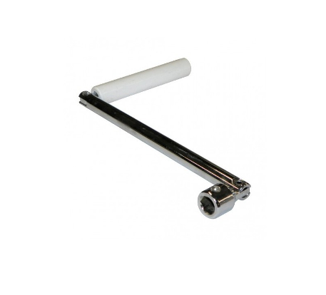 Poignée de manivelle chromé pour tige octo 6 pans 10 mm