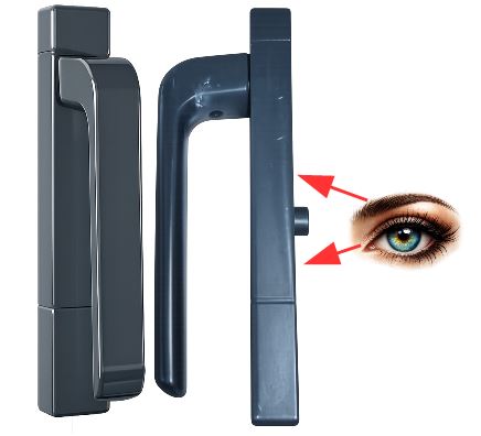 Poignée Novem 19° longue avec carré 7 mm REYNAERS