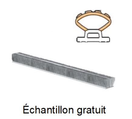 Echantillon joint d'étanchéité pour coulissant de 100 mm de L