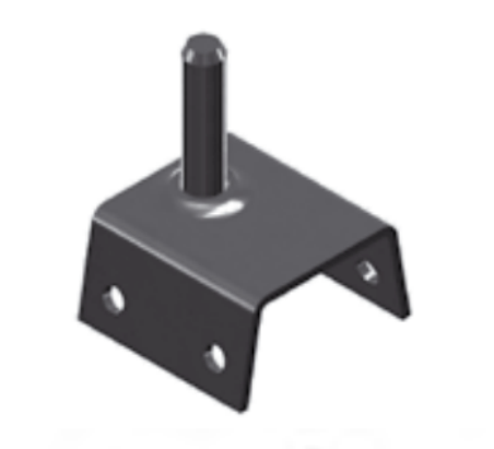 Crapaudine à sceller Ø 16 mm acier noir