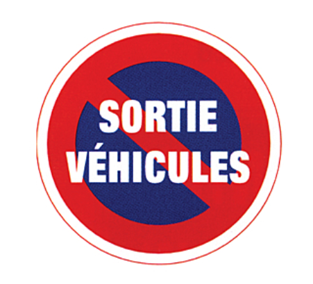 Disque sortie véhicules