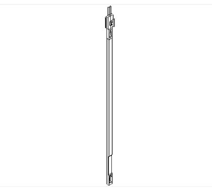 Tringlerie à glisser pour serrure Flexis Kawneer 7506 - Point haut