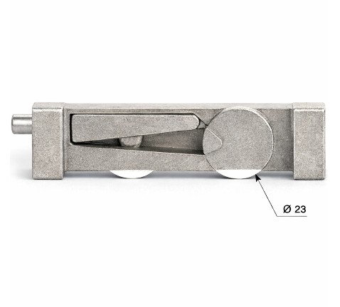 Chariot DS3500 réglable double galet polyamide 150° Ø 23 mm - Dim.: 2.22 l x 2.41 h cm