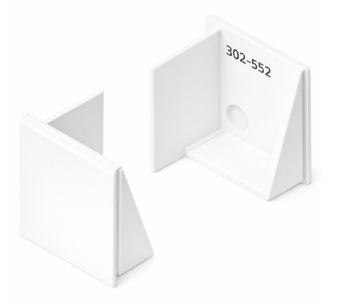 Embout récupérateur d'eau coupe 90° pour coulissant Profils Systèmes