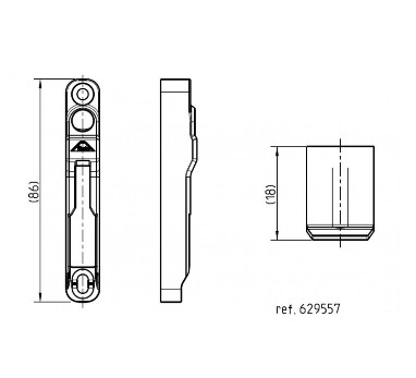 G che Pour Coulissant PVC ROTO 629557 Composants Et Accessoires 