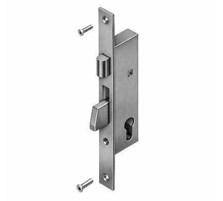 Serrure à rouleau et pêne basculant entraxe 85 mm Kawneer 115027