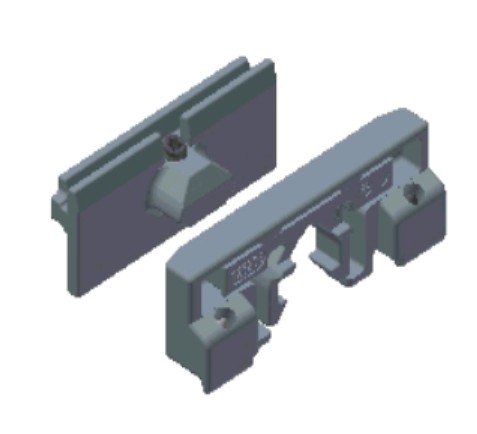 Houssette et galet pour menuiserie Technal TFZ60029
