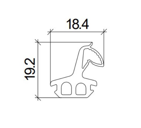 Joint de battement EPDM noir Installux 5545