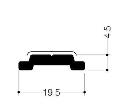 Tringle pour crémone de menuiserie aluminium Wicona 0010060